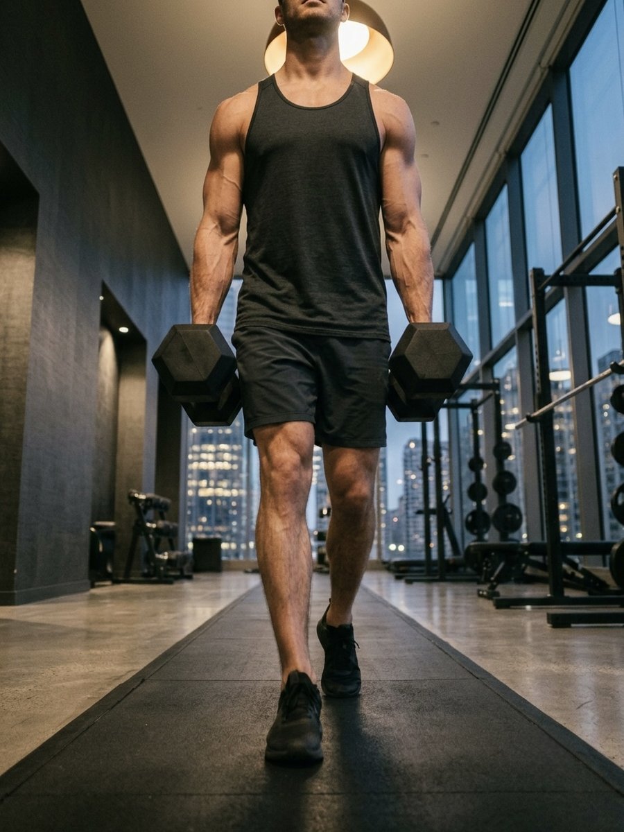 An athlete working on a ski erg